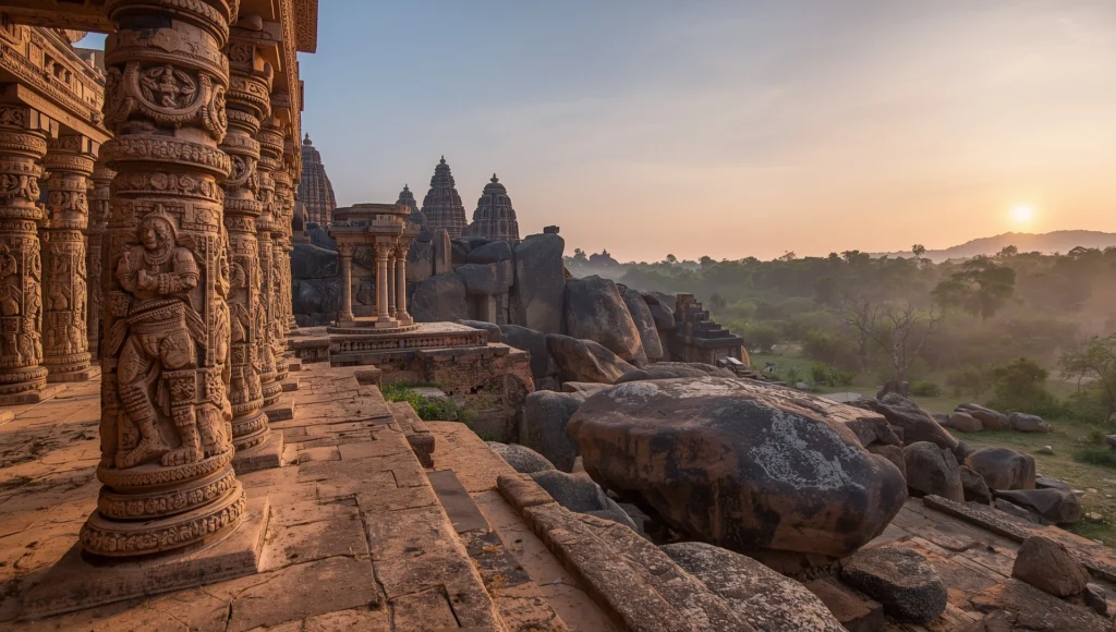 Top 10 Hidden Places in India You Must Visit in 2025 (Secret Travel Gems) 6 Hampi Karnataka ancient ruins and stone temples UNESCO site