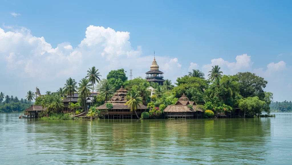 Top 10 Hidden Places in India You Must Visit in 2025 (Secret Travel Gems) 9 Majuli Assam river island Brahmaputra culture